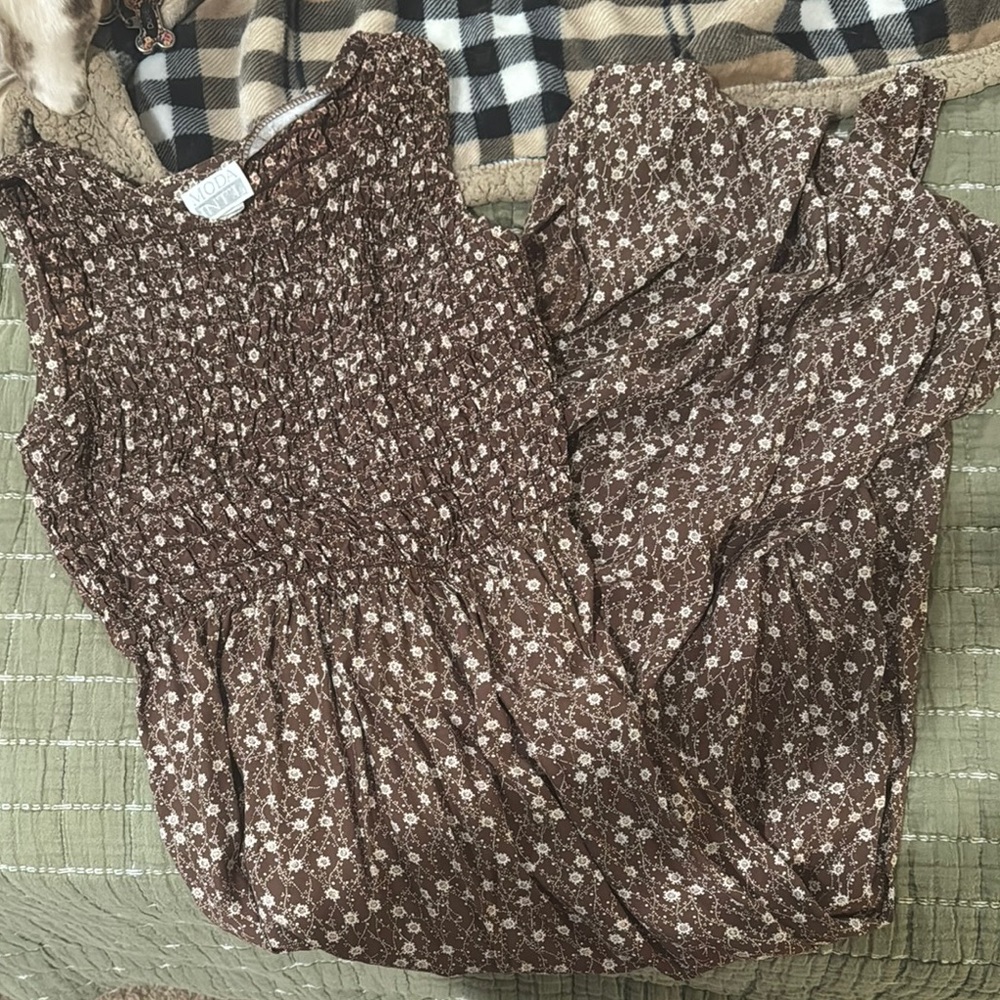 Floral Brown dress